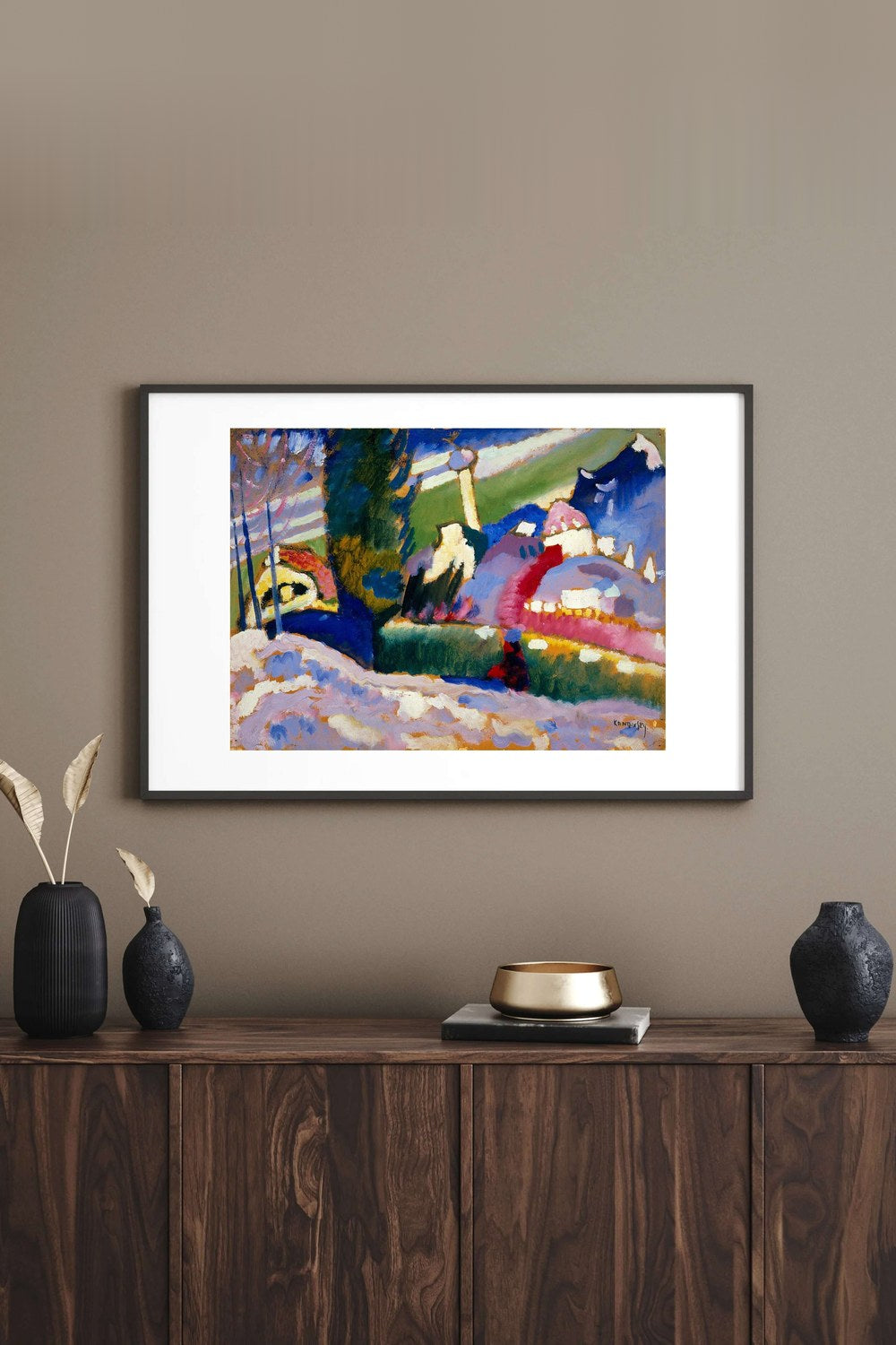 Wassily Kandinsky - Kiliseli Kış Manzarası - 3