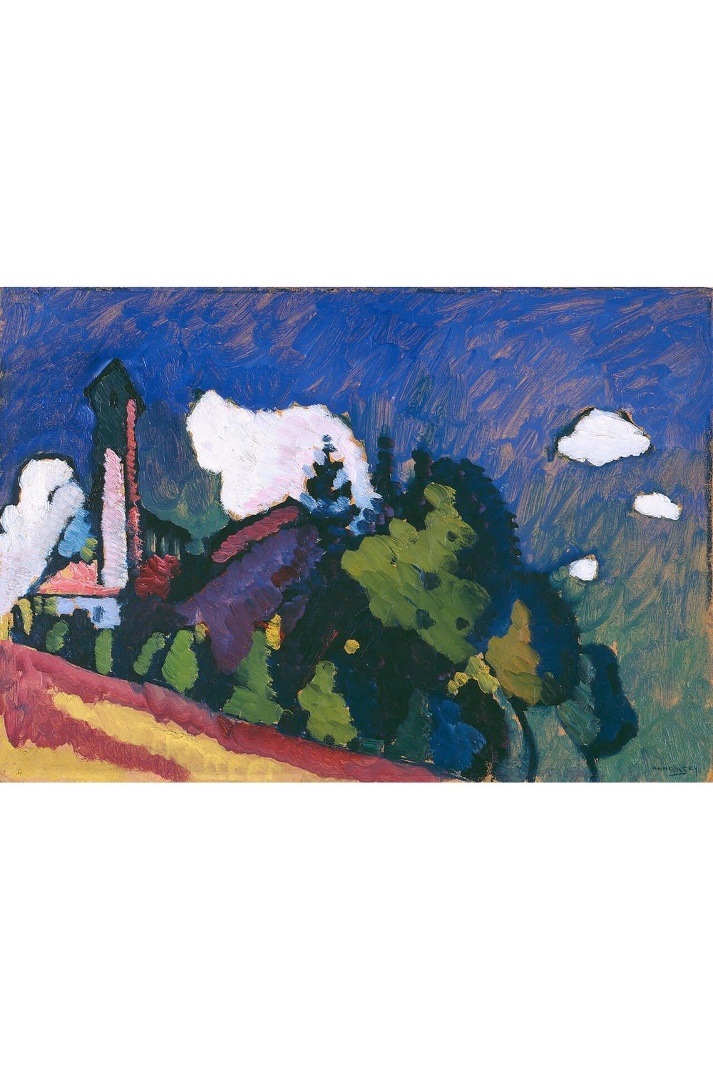 Wassily Kandinsky - Kuleli Manzara - 1