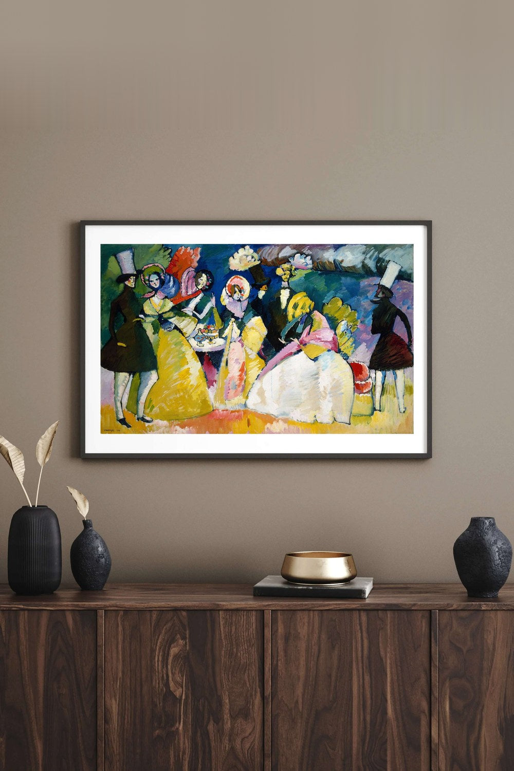 Wassily Kandinsky - Krinolinli Grup - 3