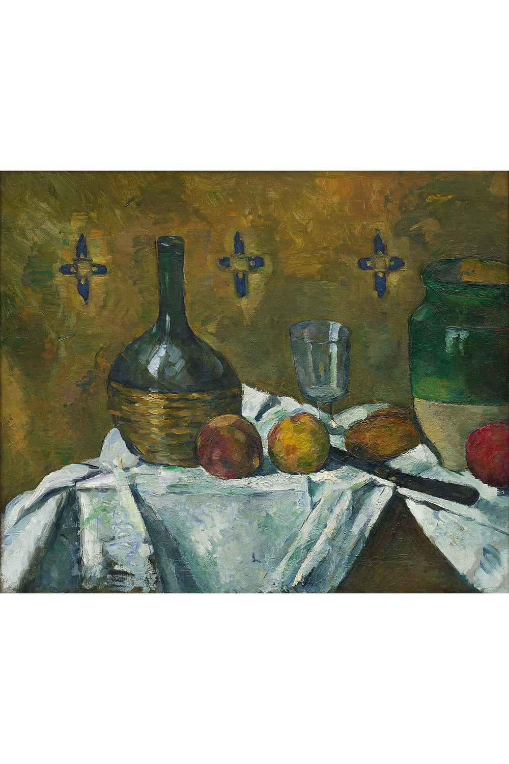 Paul Cézanne - Natürmort - Şişe Bardak Ve Sürahi - 1