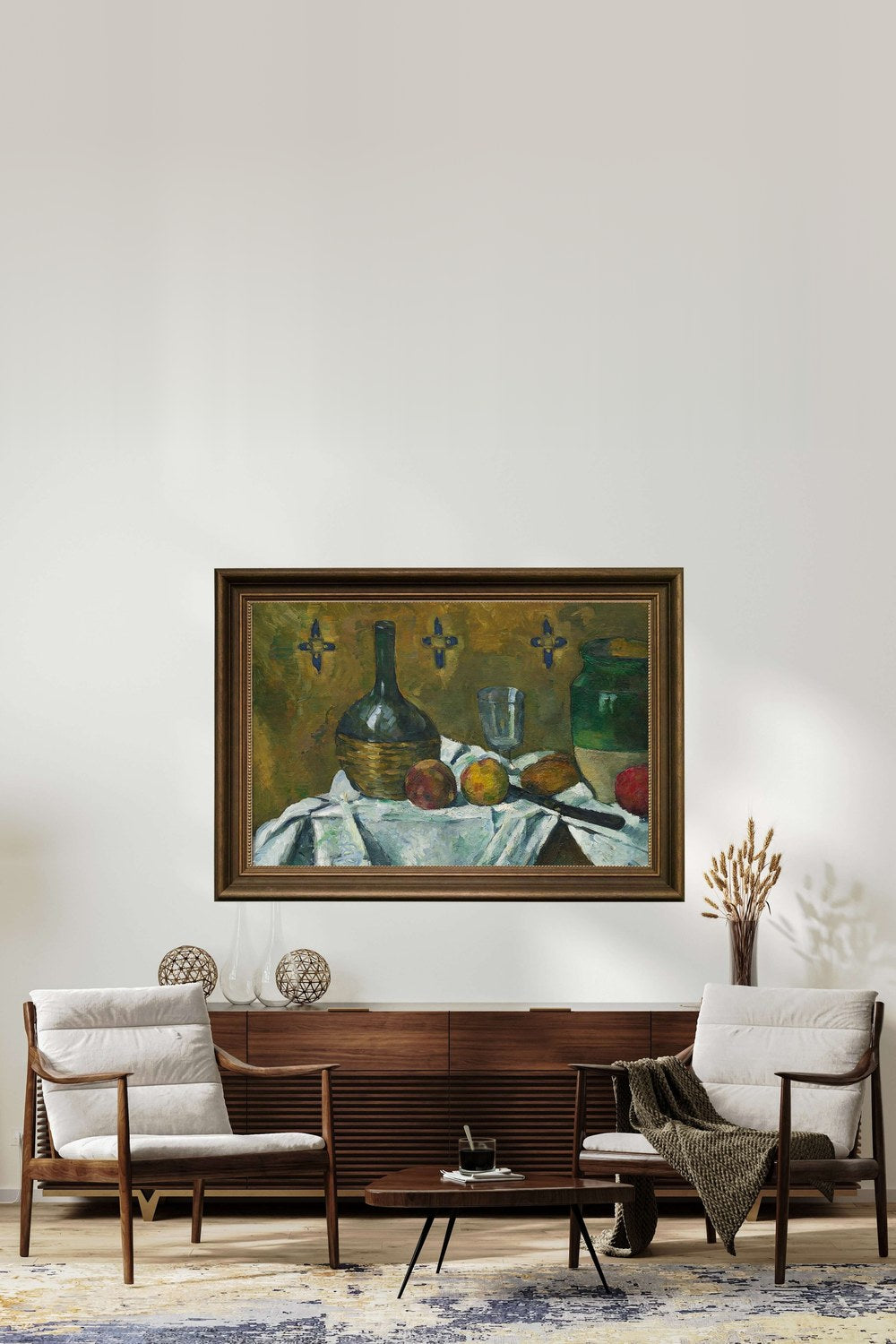 Paul Cézanne - Natürmort - Şişe Bardak Ve Sürahi - 2
