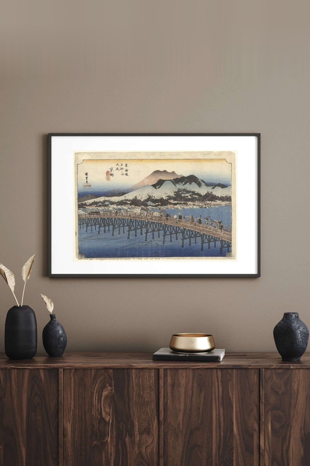 Utagawa Hiroshige - Kyoto - Sanjō Ōhashi - 3
