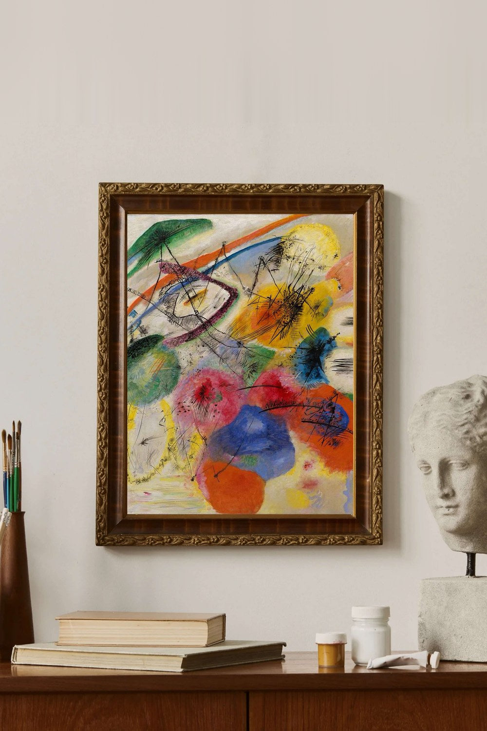 Wassily Kandinsky - Siyah Çizgiler - 3
