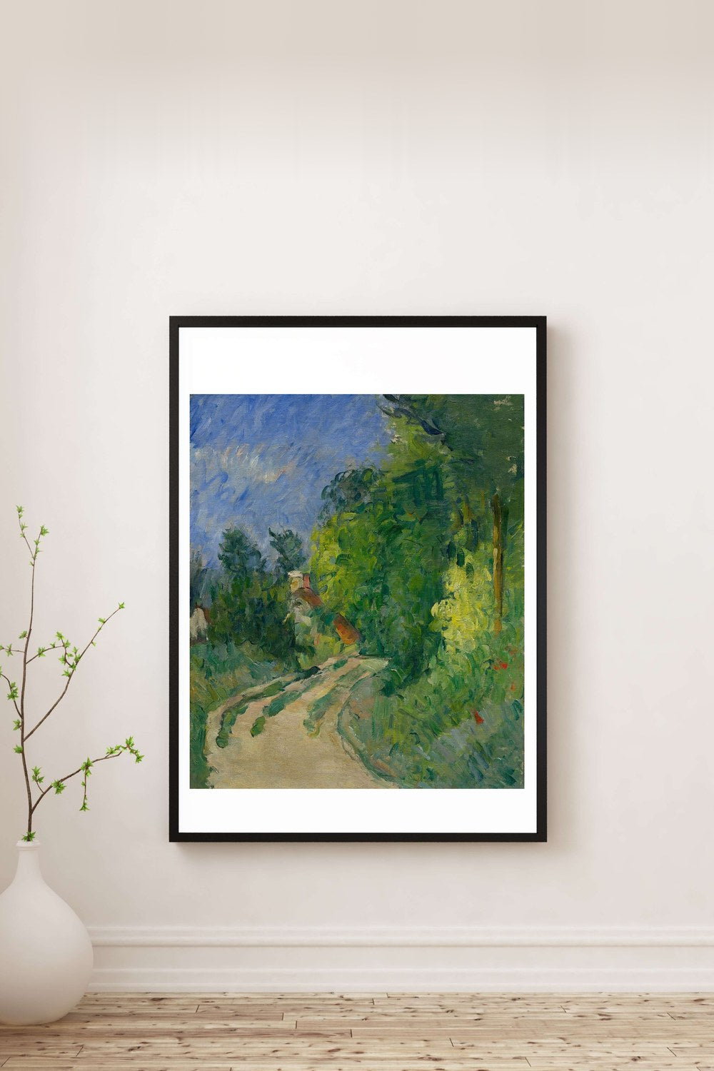 Paul Cézanne - Ormandaki Kıvrımlı Yol - 2