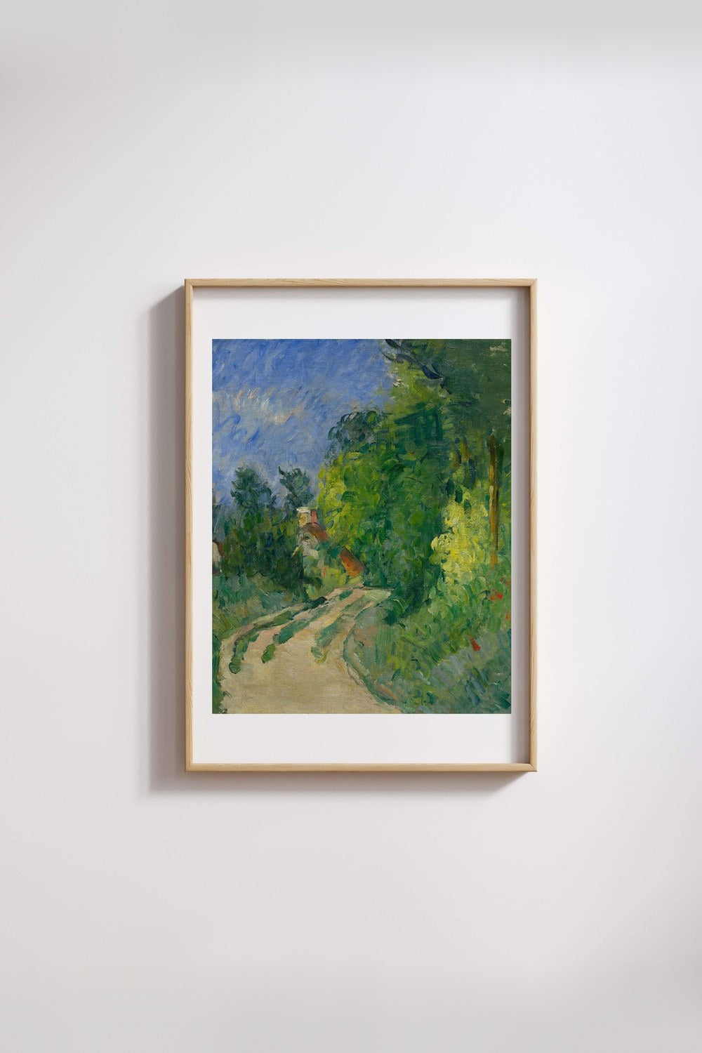 Paul Cézanne - Ormandaki Kıvrımlı Yol - 4