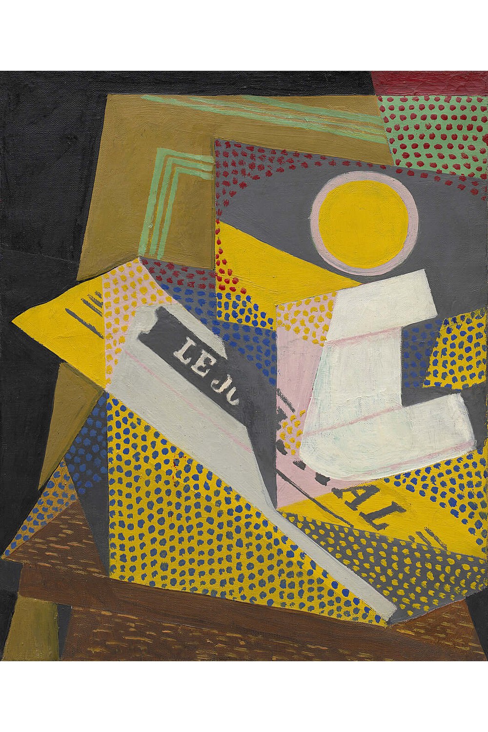 Juan Gris - Gazete Ve Meyve Tabağı - 1