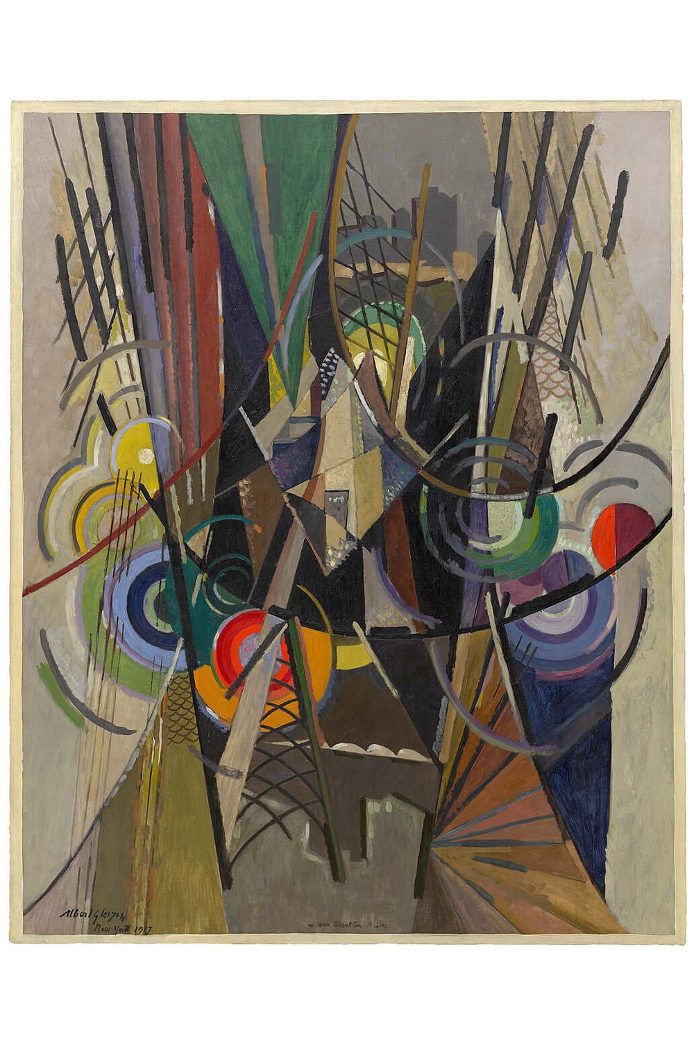 Albert Gleizes - Brooklyn Köprüsü Üzerinde - 1