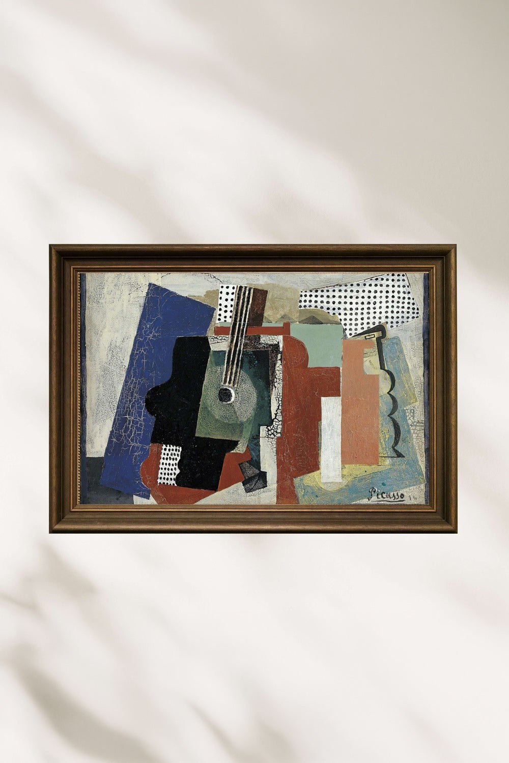 Pablo Picasso - Kapı Gitar Ve Şişelerle Natürmort - 0