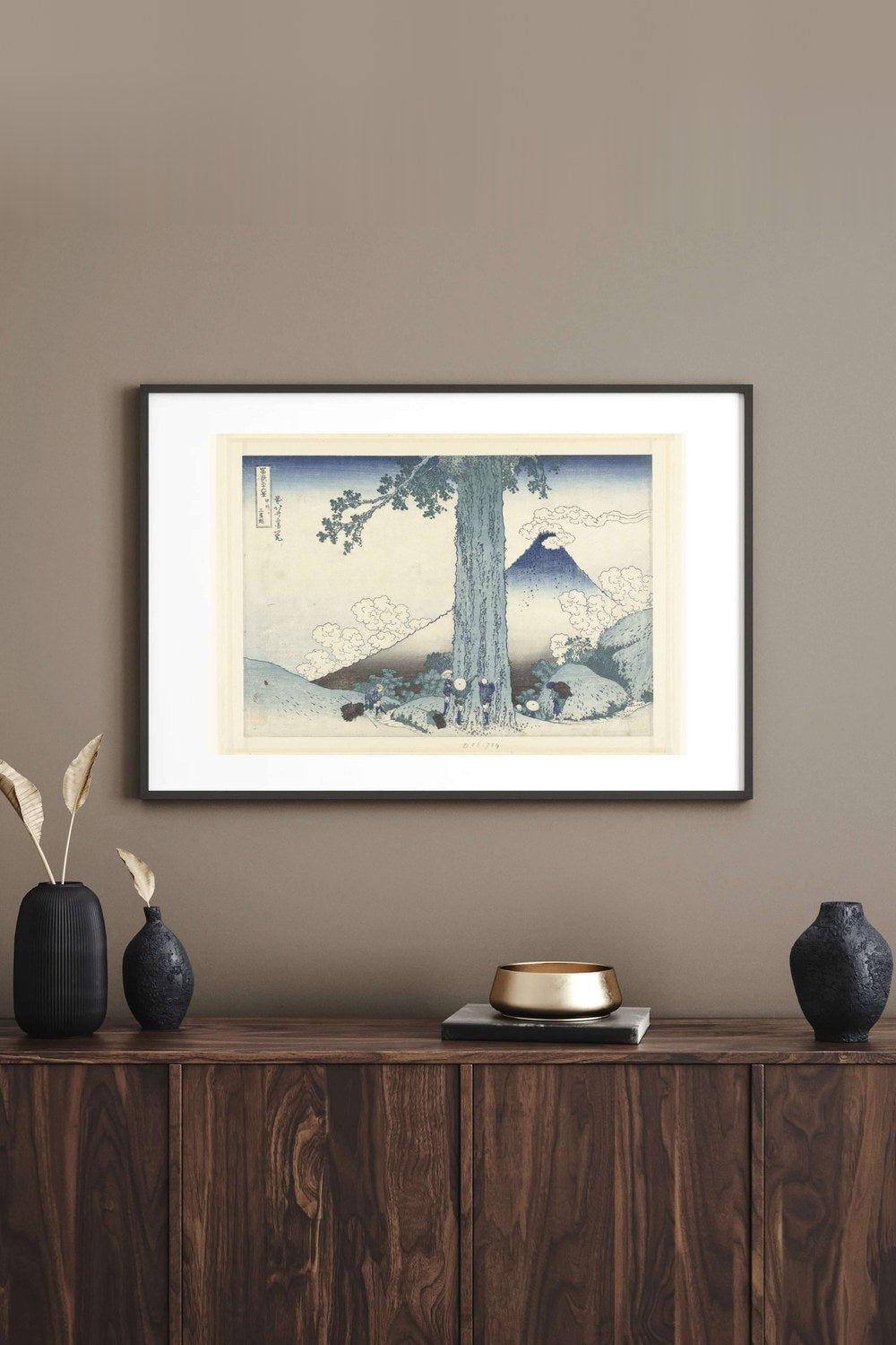 Katsushika Hokusai - Kai Eyaletinde Mishima Geçidi - 2