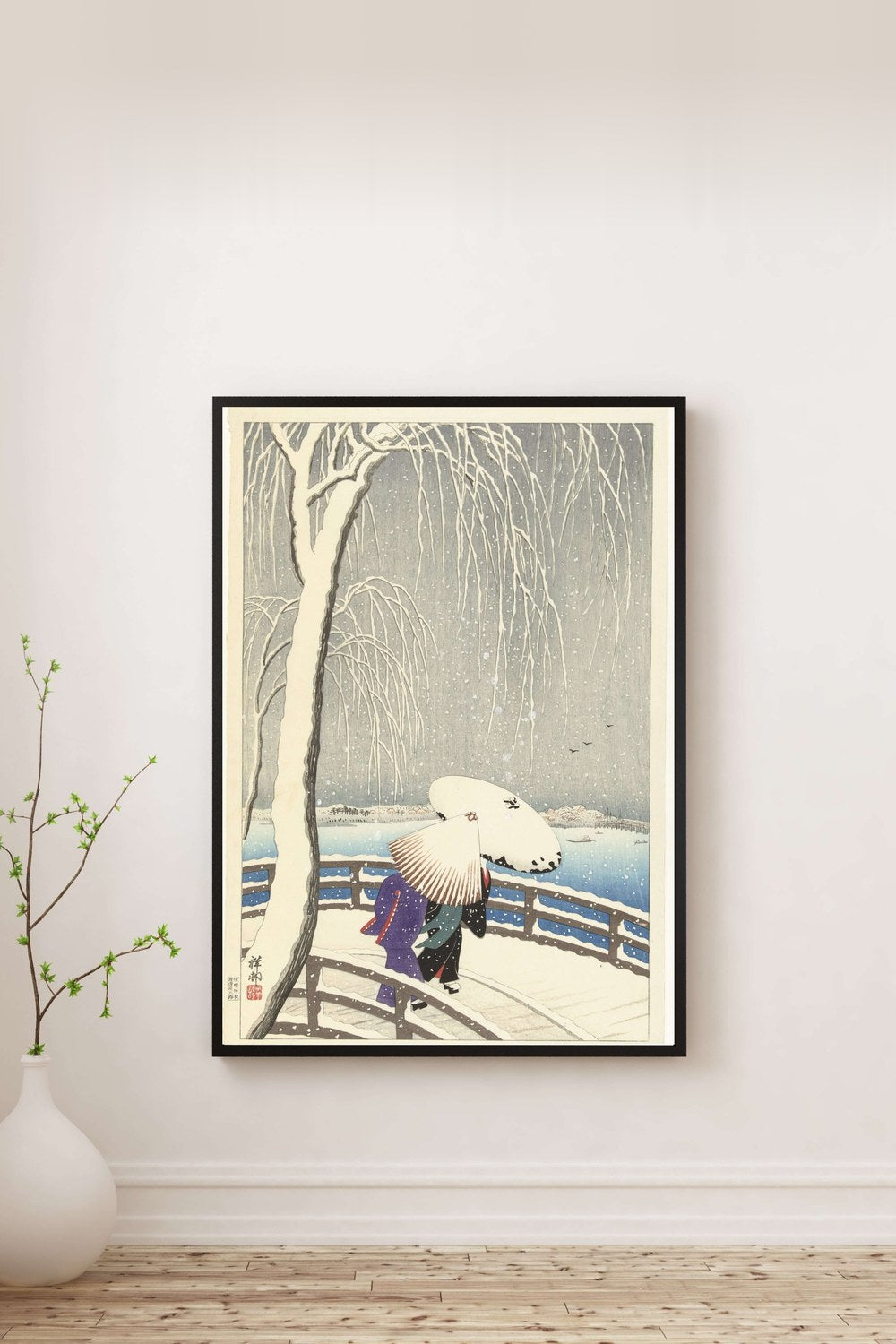 Ohara Koson - Yanagibashi’De Kar - 0