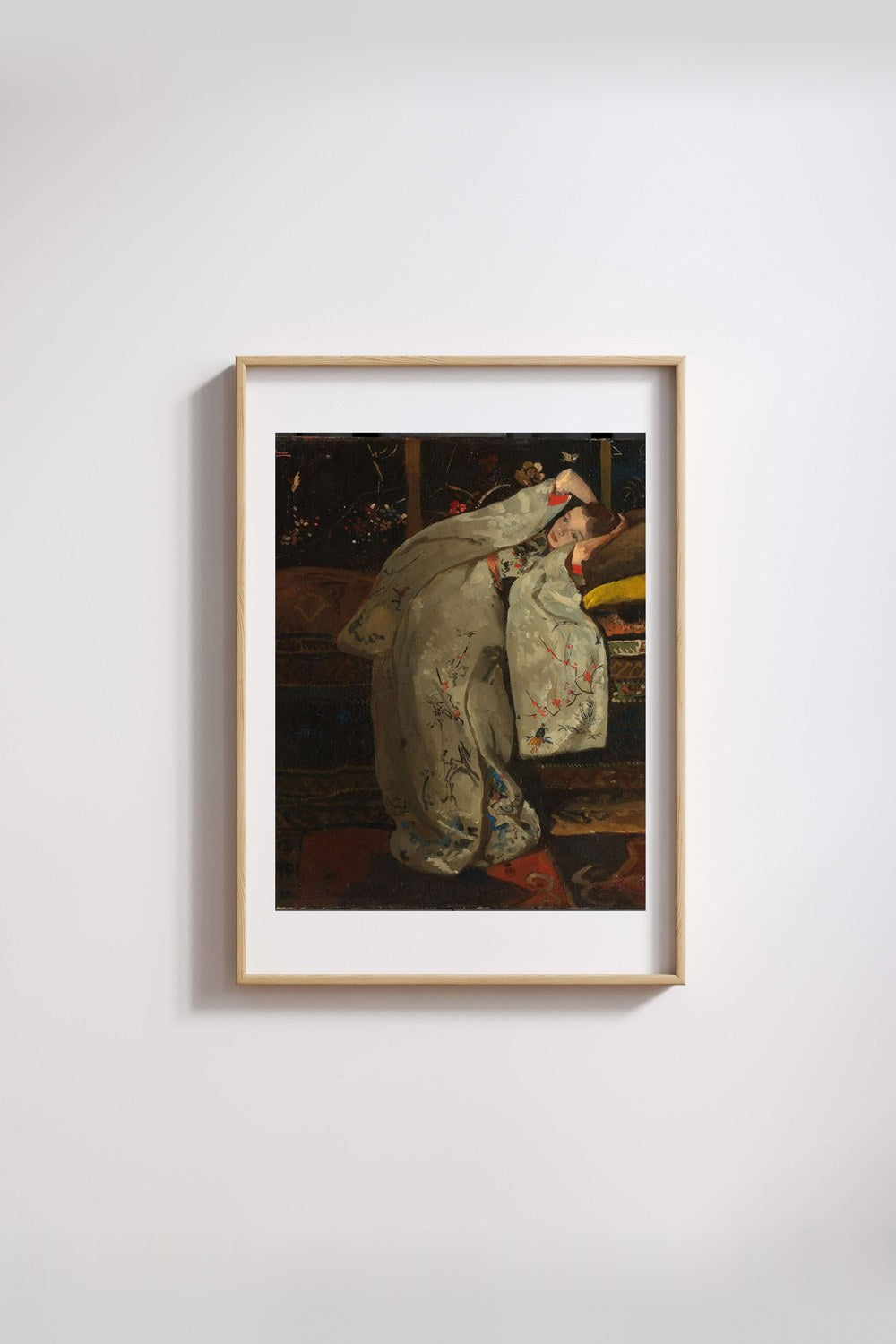George Hendrik Breitner - Beyaz Kimono İçindeki Kız - 3