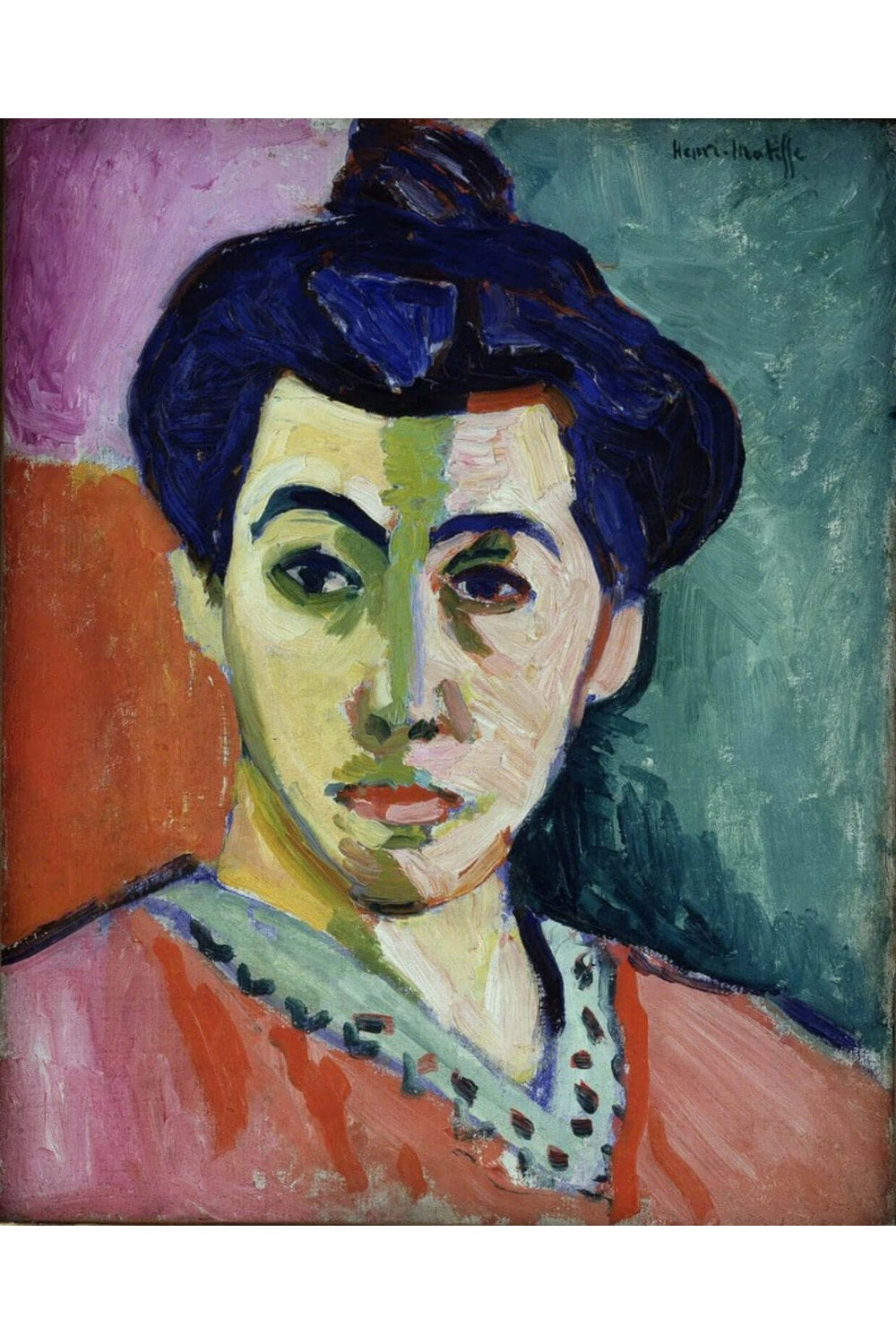 Henri Matisse - Madame Matisse’In Portresi Yeşil Çizgi - 1