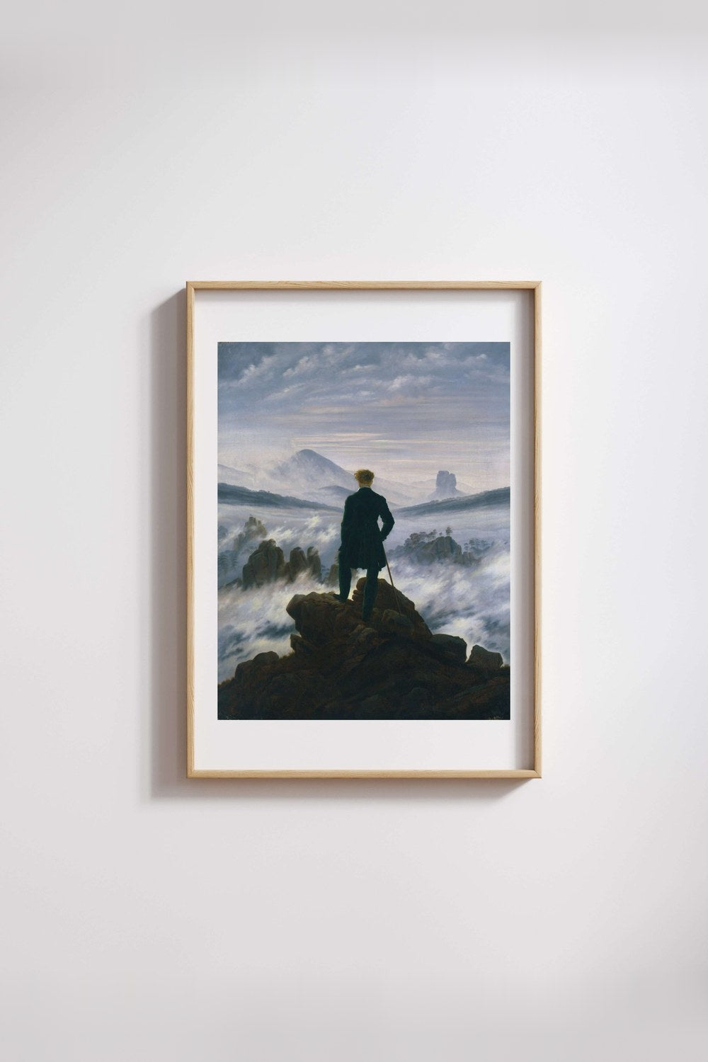 Caspar David Friedrich - Deniz Sisi Üzerinde Gezgin - 3