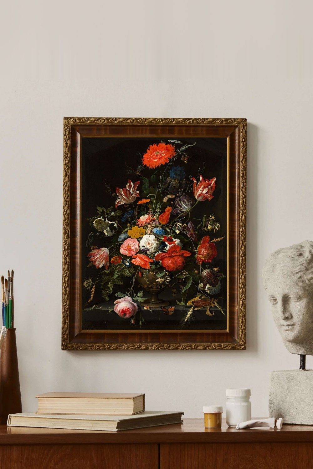 Abraham Mignon - Metal Vazoda Çiçekler - 2