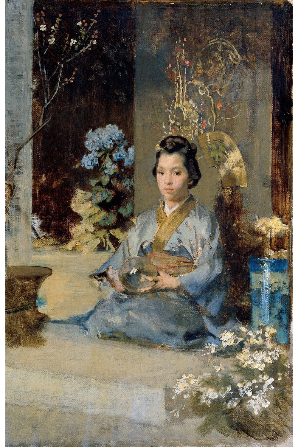 Julius Victor Berger - Bir Odada Japon Kadın - 1