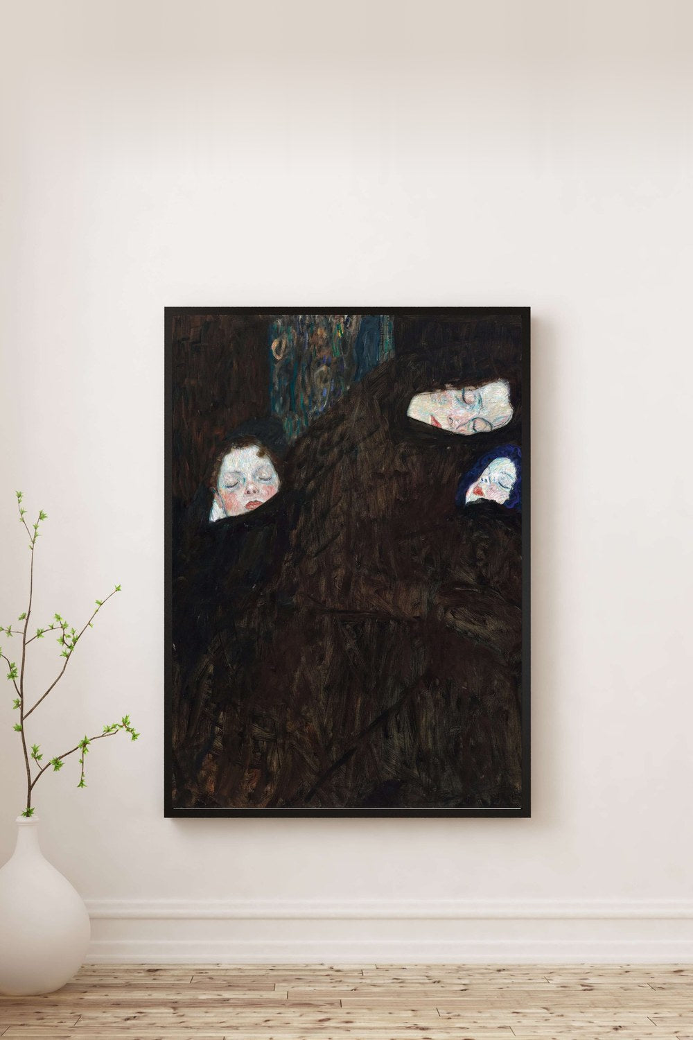 Gustav Klimt - Anne Ve İki Çocuk Aile - 0