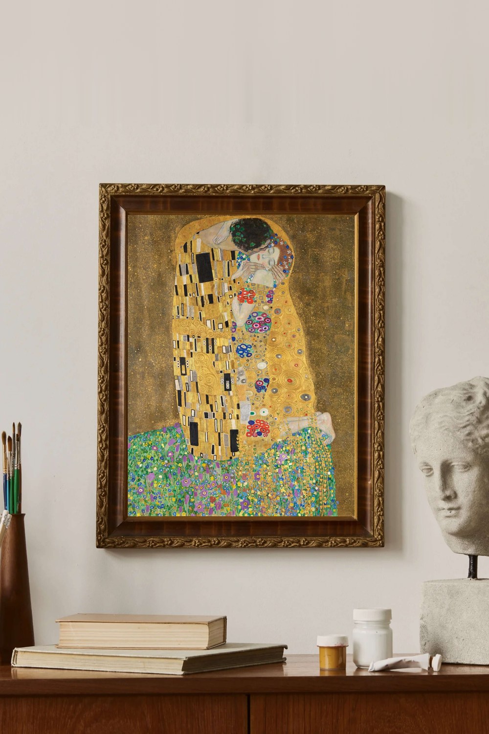 Gustav Klimt - Öpücük (Aşıklar) - 2