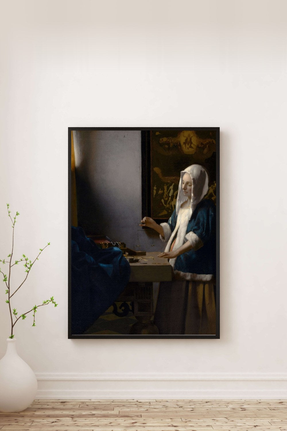 Johannes Vermeer - Terazi Tutan Kadın - 0