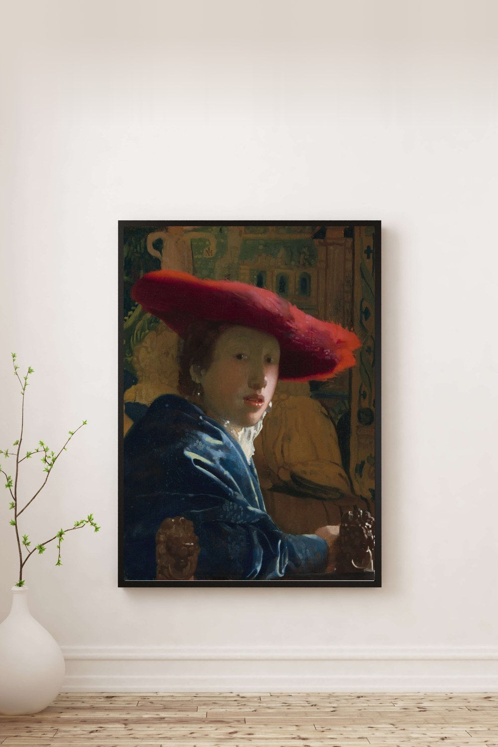 Johannes Vermeer - Kırmızı Şapkalı Kız - 0