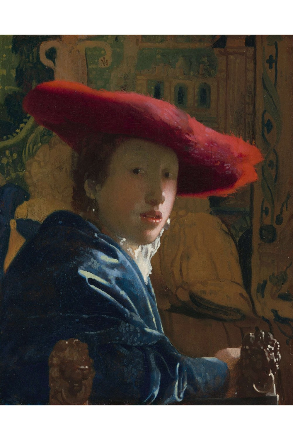 Johannes Vermeer - Kırmızı Şapkalı Kız - 1
