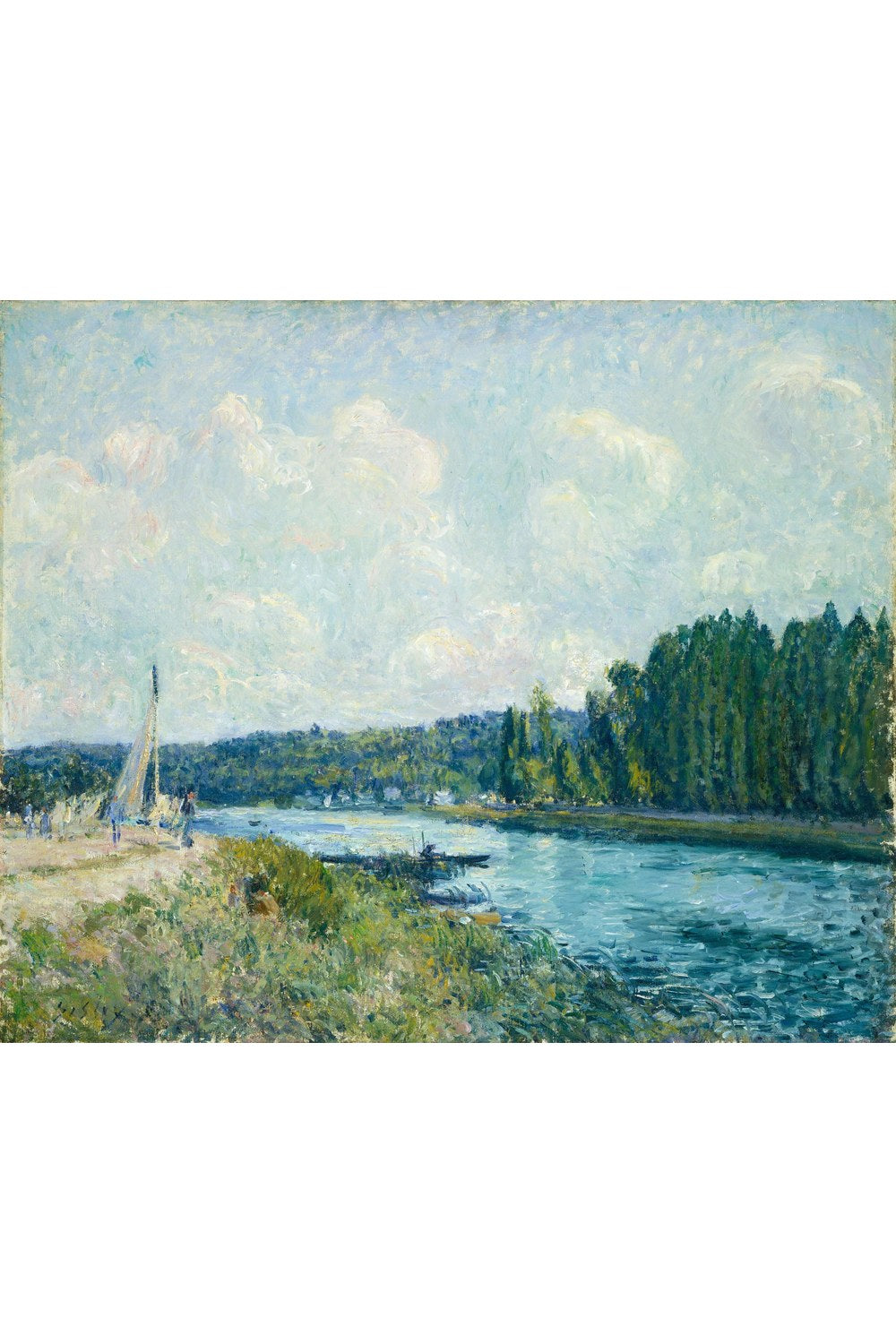 Alfred Sisley - Oise Nehri Kıyıları - 1
