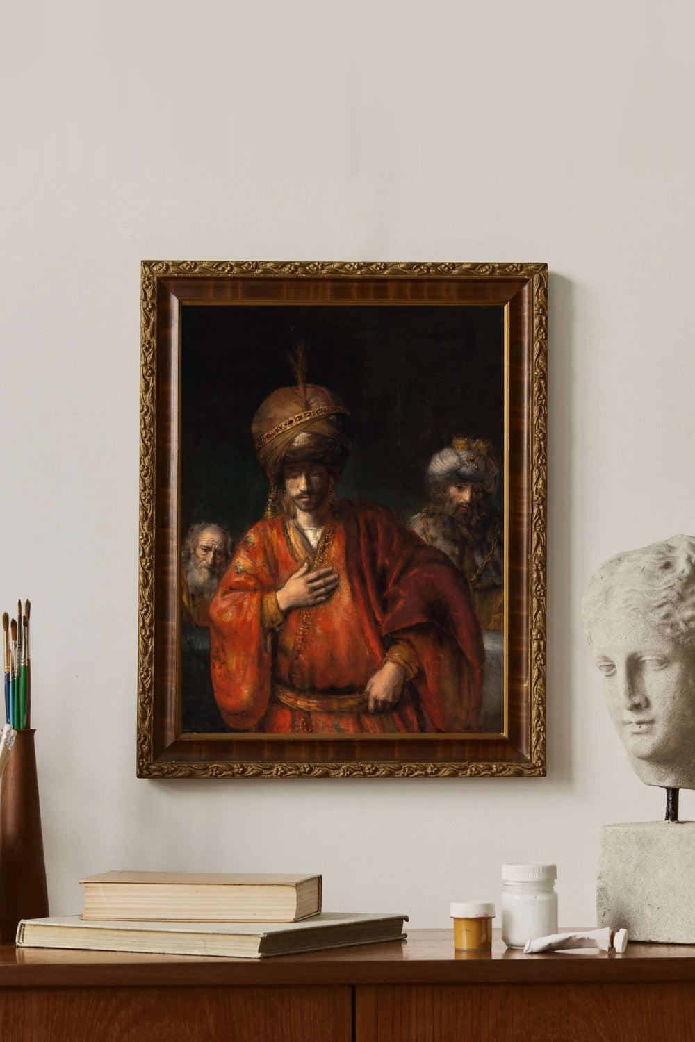 Rembrandt Van Rijn - Haman Kaderini Fark Ediyor - 2