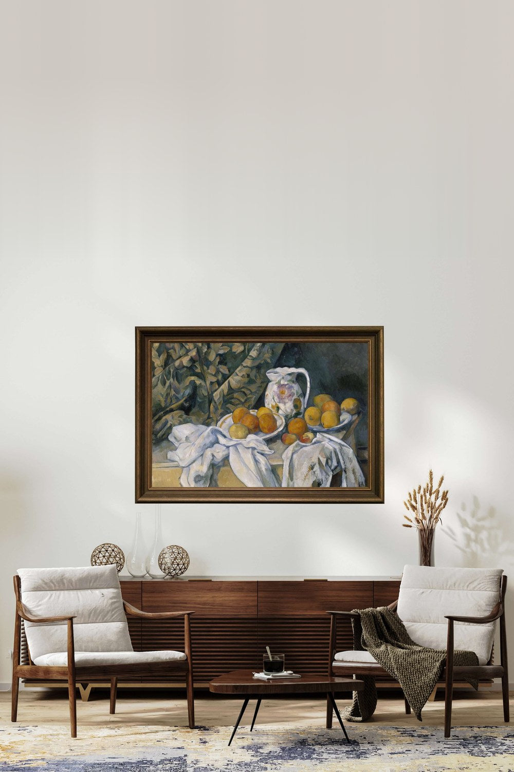 Paul Cézanne - Perdeli Natürmort - 3