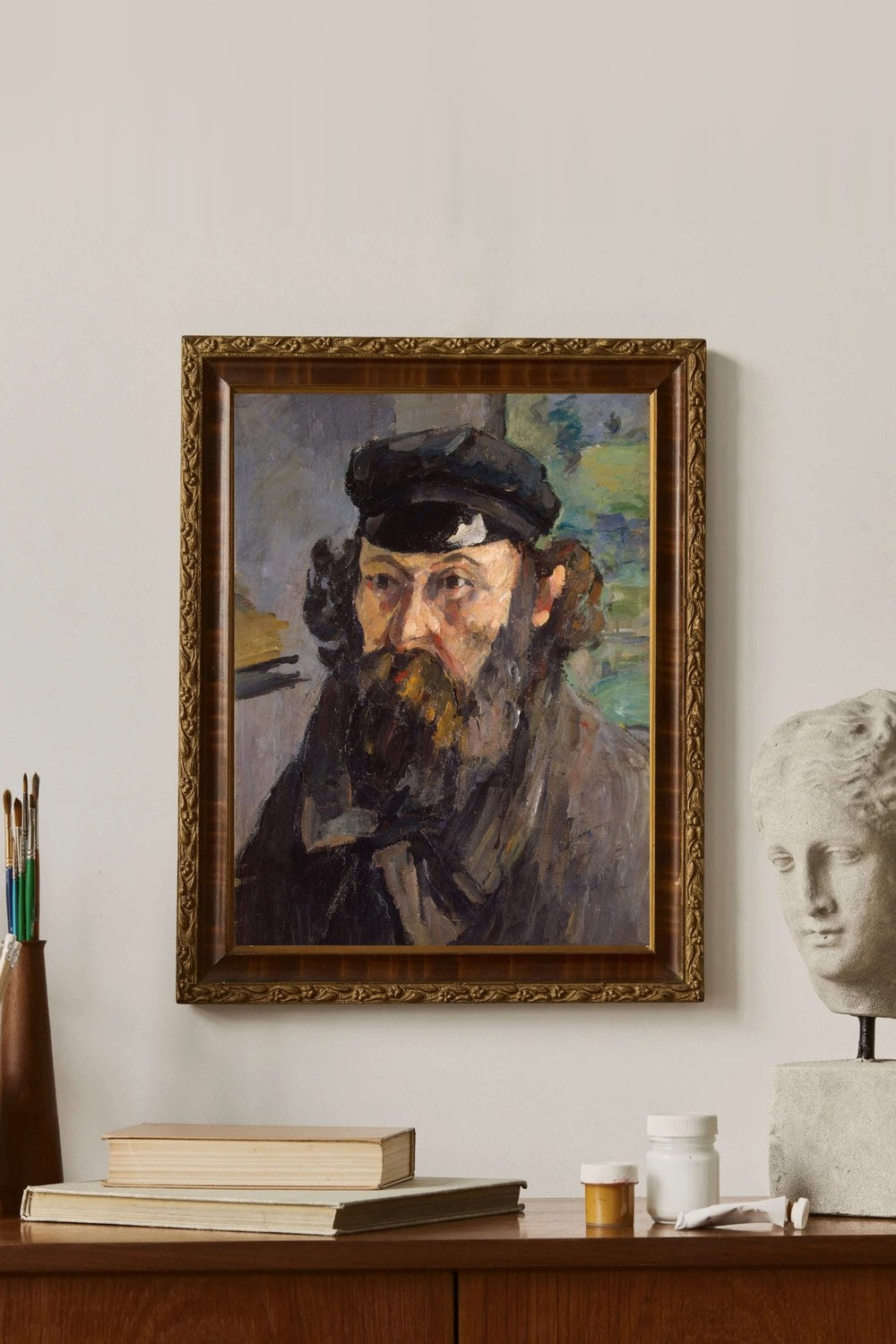 Paul Cézanne - Kasketli Otoportre - 2