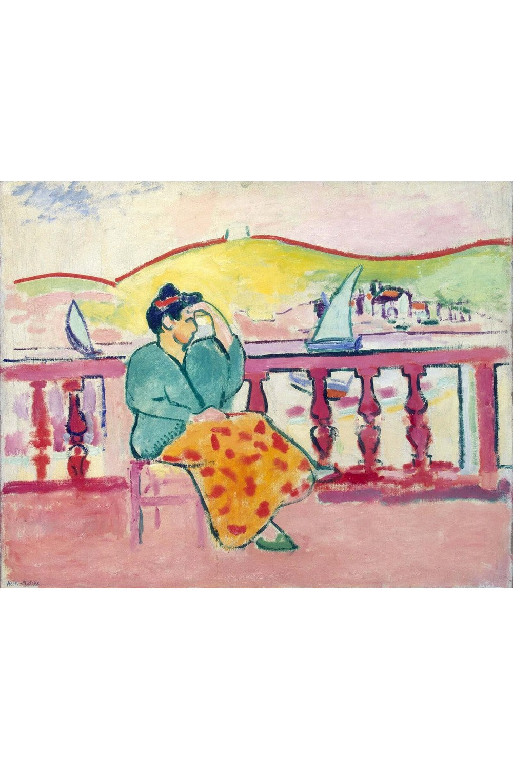 Henri Matisse - Terasta Kadın - 1