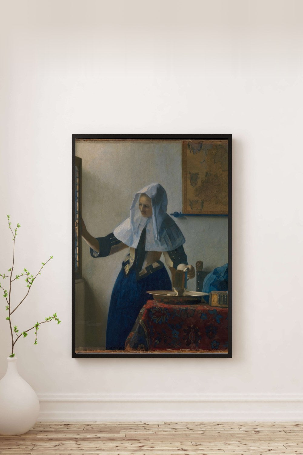Johannes Vermeer - Sürahi Tutan Genç Kadın - 0