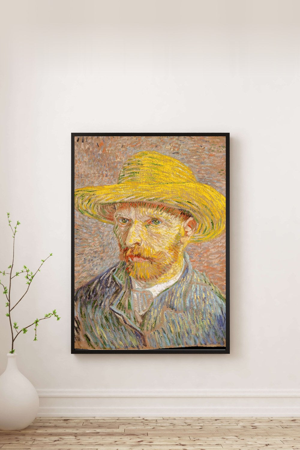 Vincent Van Gogh - Hasır Şapkalı Otoportre - 0