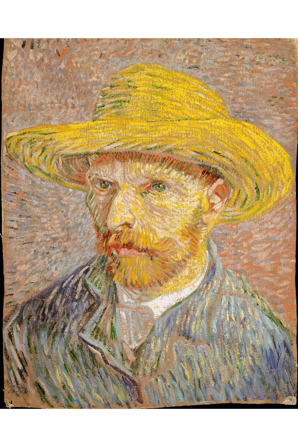 Vincent Van Gogh - Hasır Şapkalı Otoportre - 1