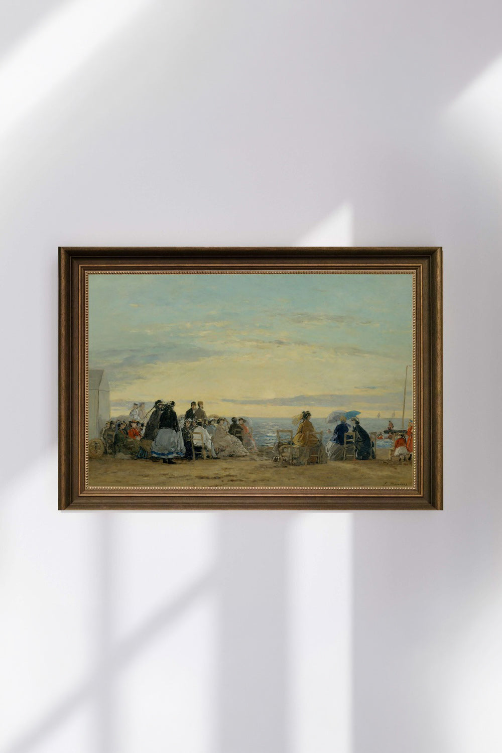Eugène Boudin - Sahilde Günbatımı - 0