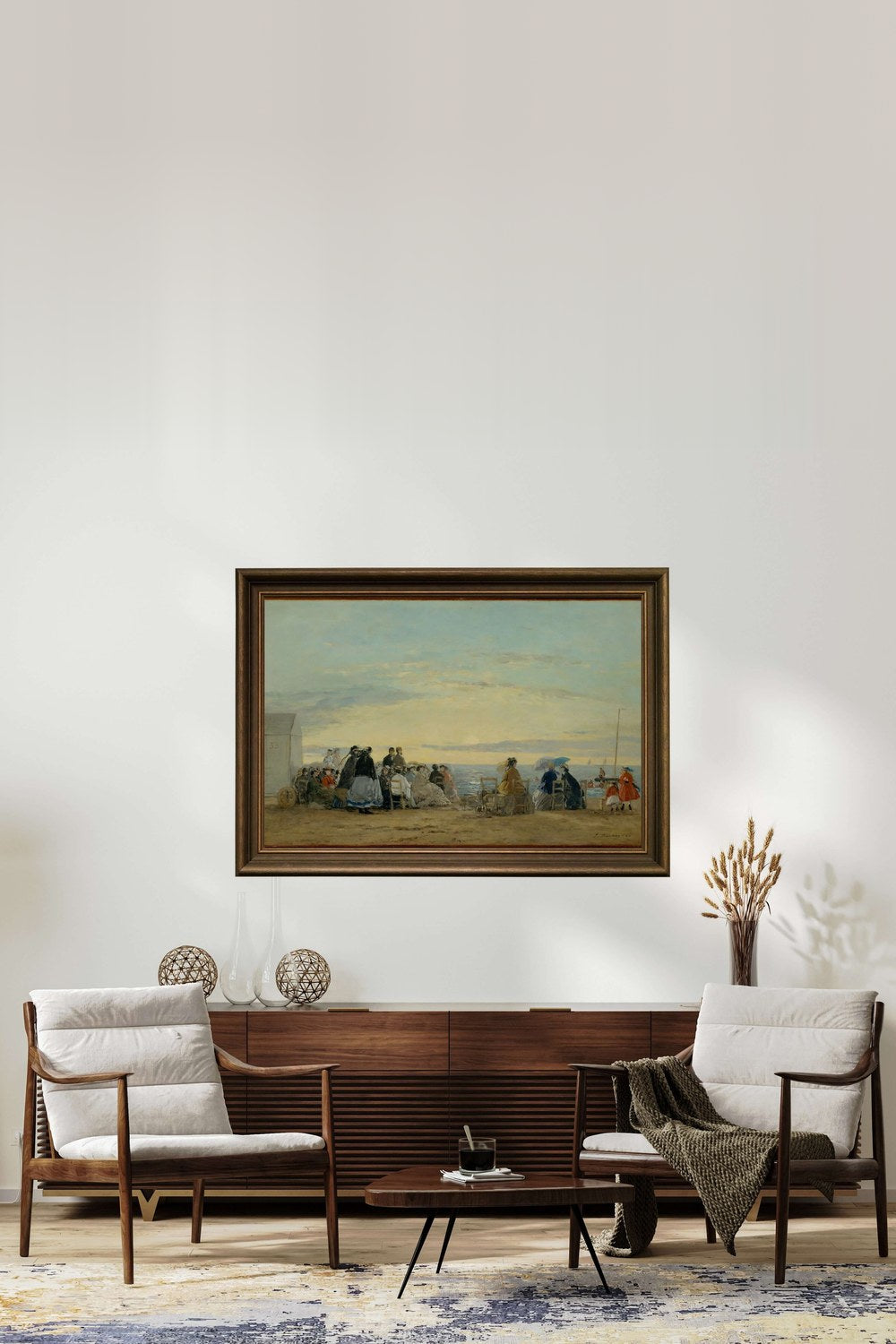 Eugène Boudin - Sahilde Günbatımı - 2