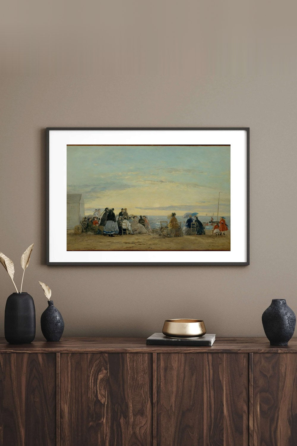 Eugène Boudin - Sahilde Günbatımı - 3