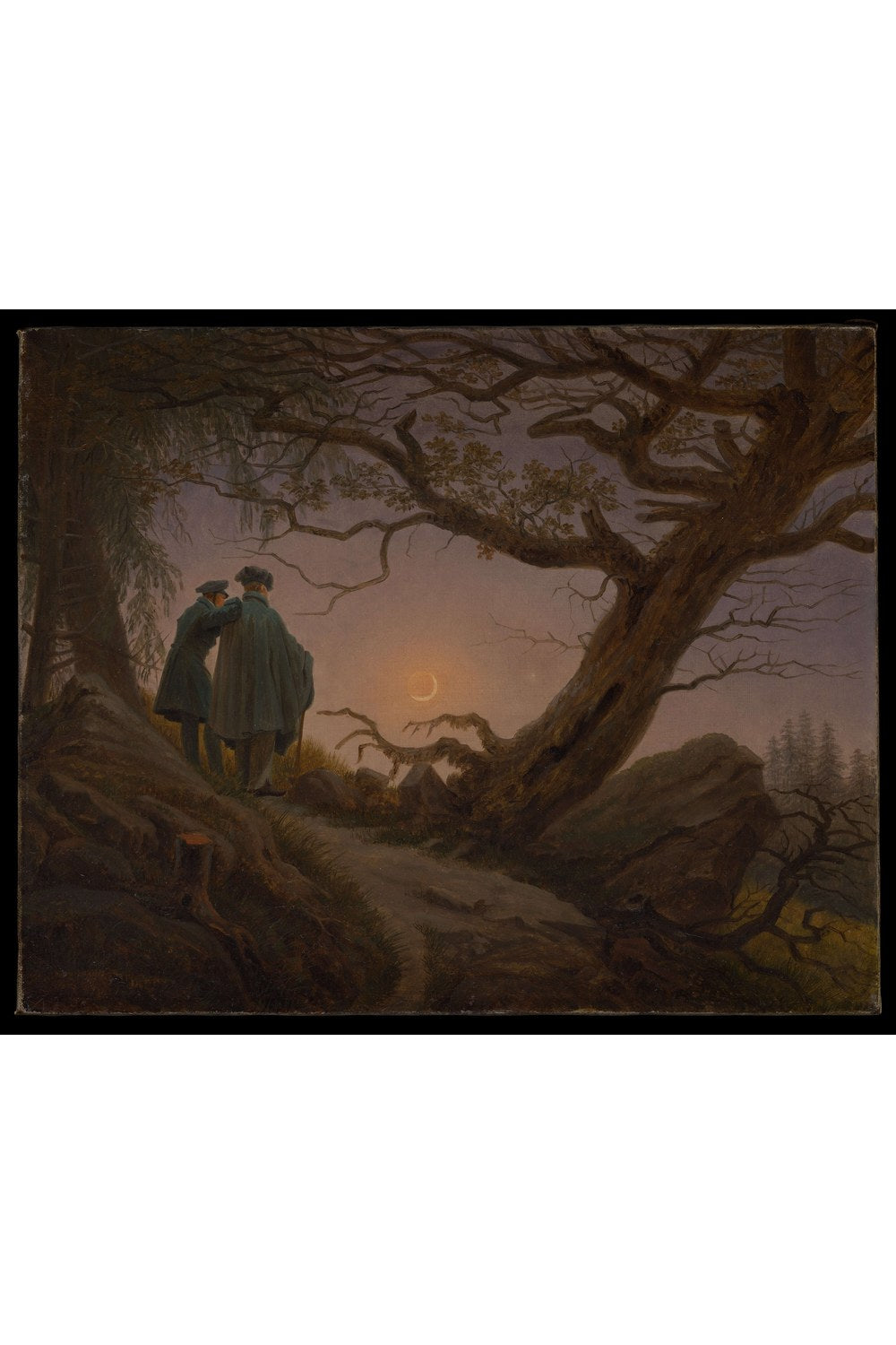 Caspar David Friedrich - Aya Bakan İki Adam - 1