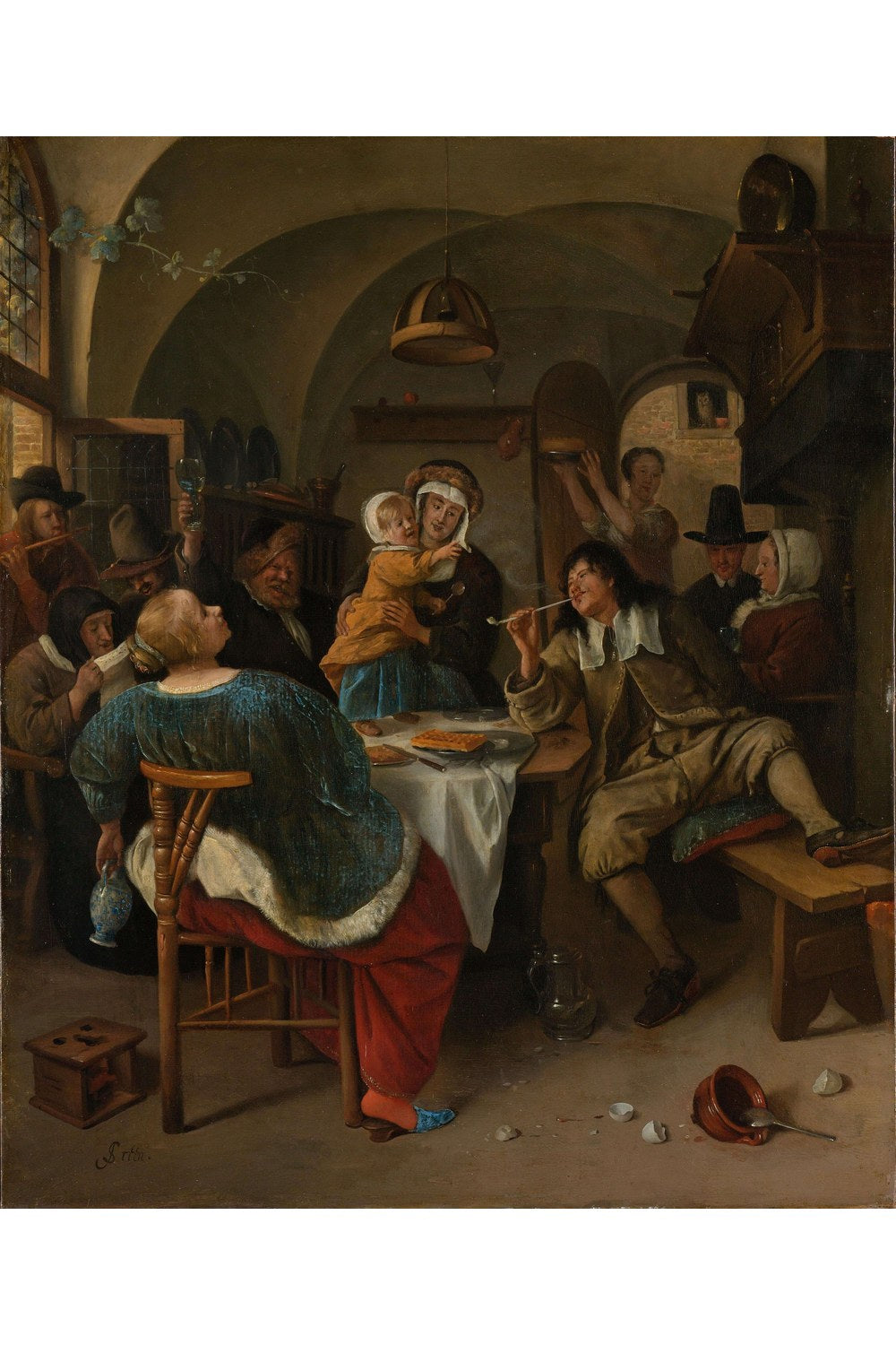 Jan Havicksz. Steen - Aile Sahnesi - 1