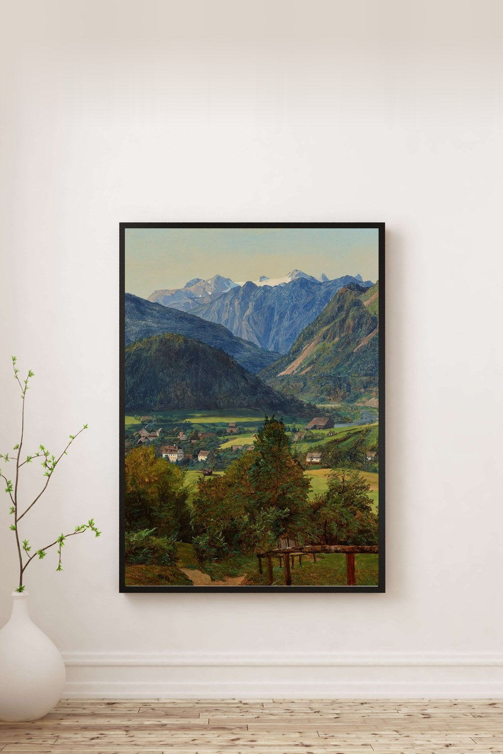Ferdinand Georg Waldmüller - Sophien-Doppelblick Yakınından Dachstein Manzarası - 0