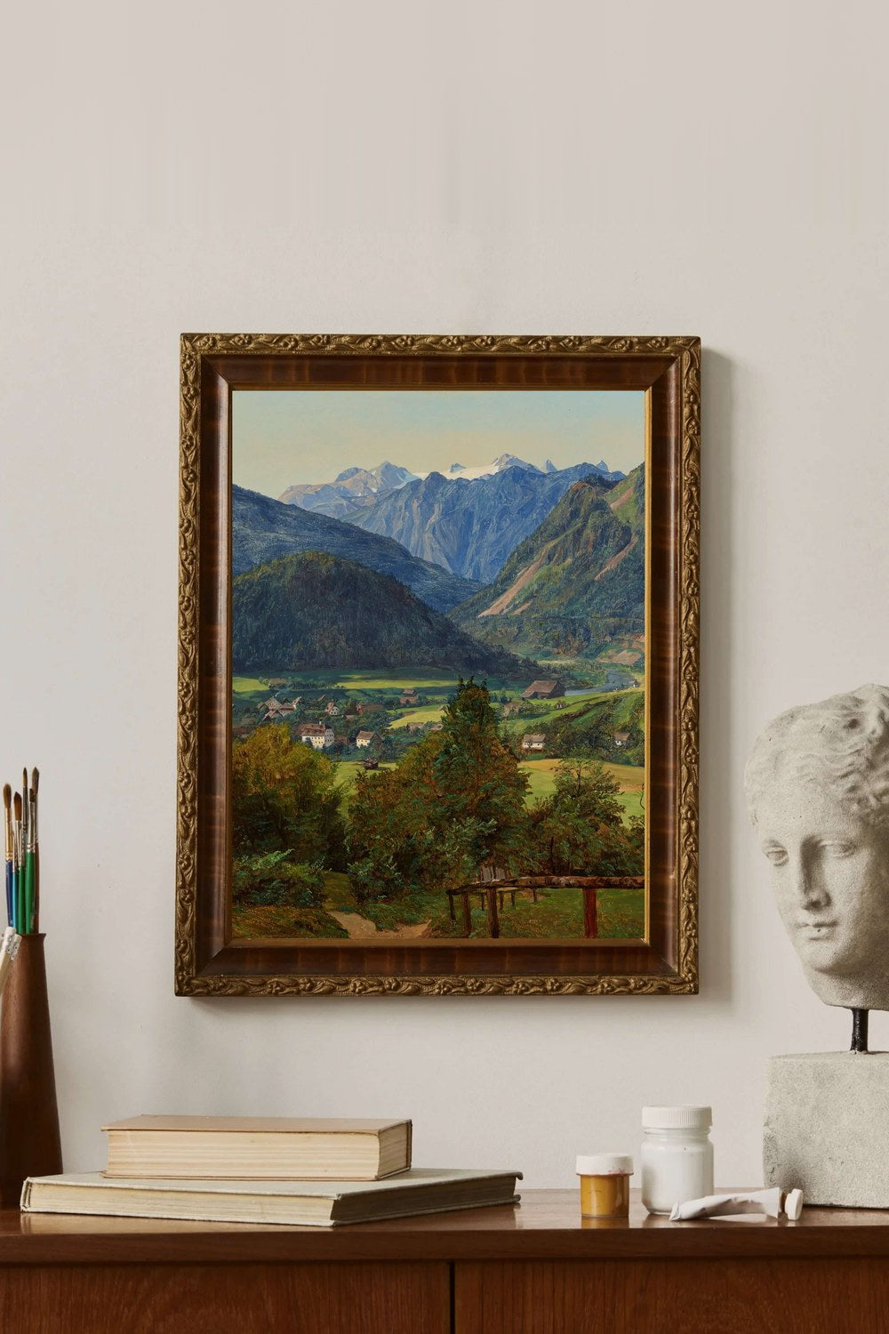 Ferdinand Georg Waldmüller - Sophien-Doppelblick Yakınından Dachstein Manzarası - 2
