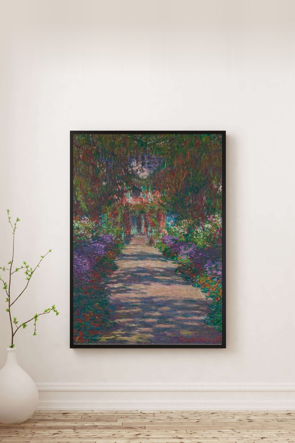 Claude Monet - Giverny’De Monet’Nin Bahçesinde Bir Yol - 0