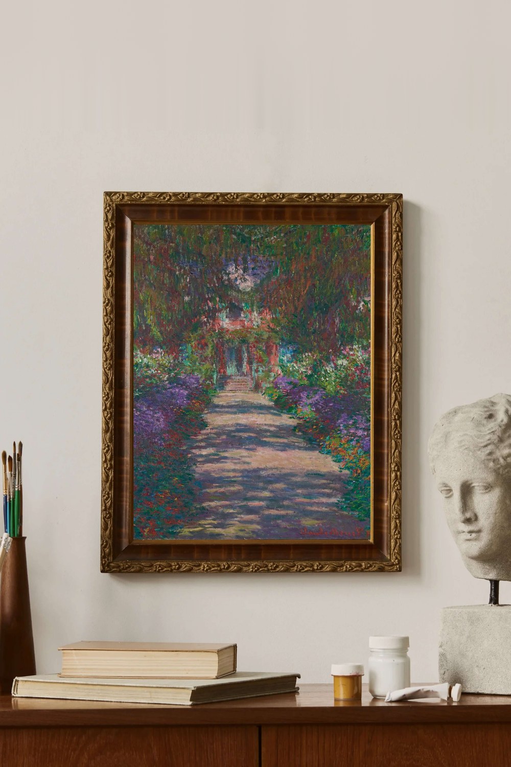 Claude Monet - Giverny’De Monet’Nin Bahçesinde Bir Yol - 2