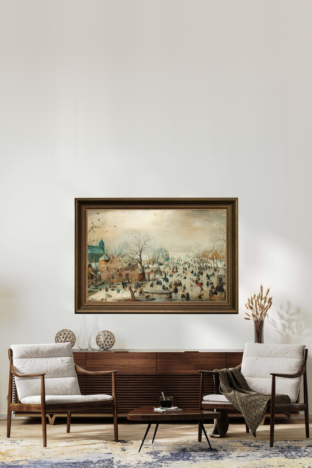 Hendrick Avercamp - Kızakçılarla Kış Manzarası - 2
