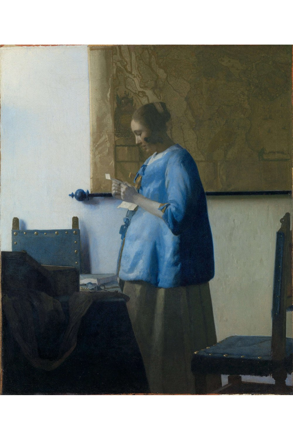 Johannes Vermeer - Mektup Okuyan Kadın - 1