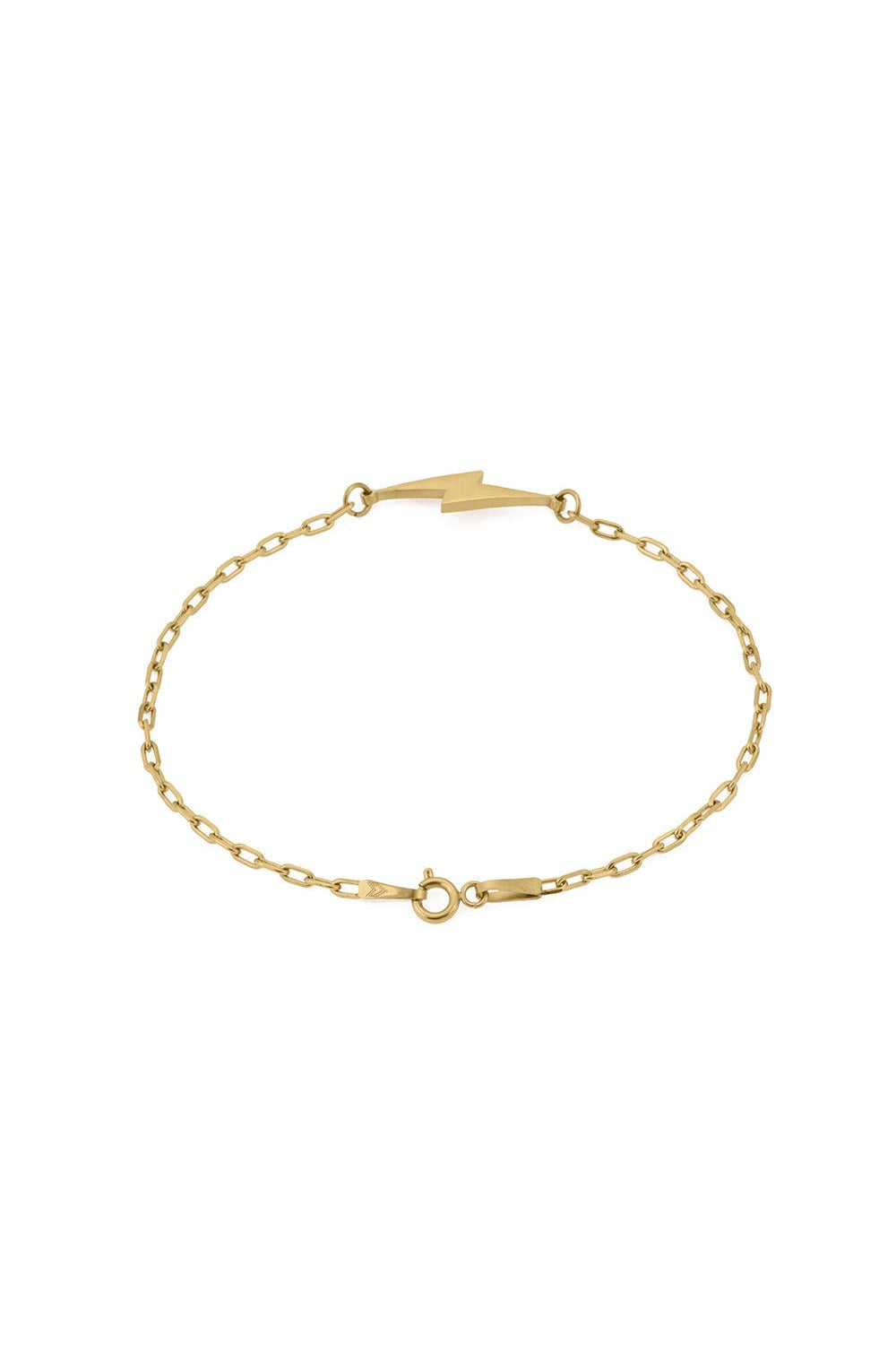 Şimşek Detaylı Bileklik, Gold - 1