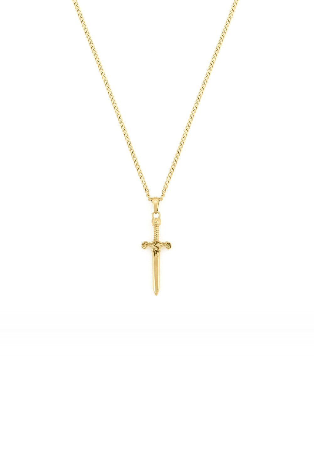 Kılıç Formlu Kolye, Gold - 0
