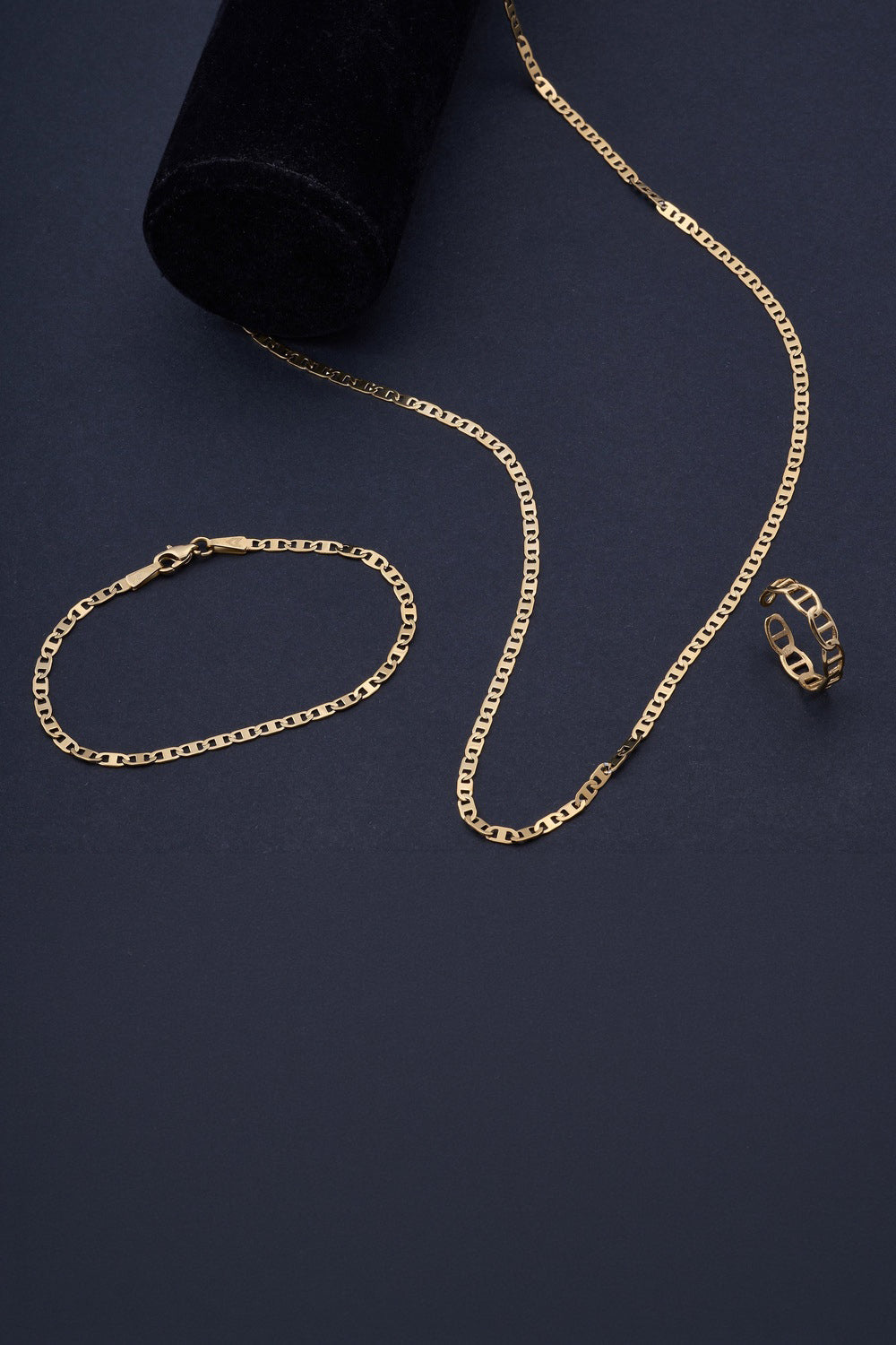 Bar Detaylı Kolye, Gold - 3