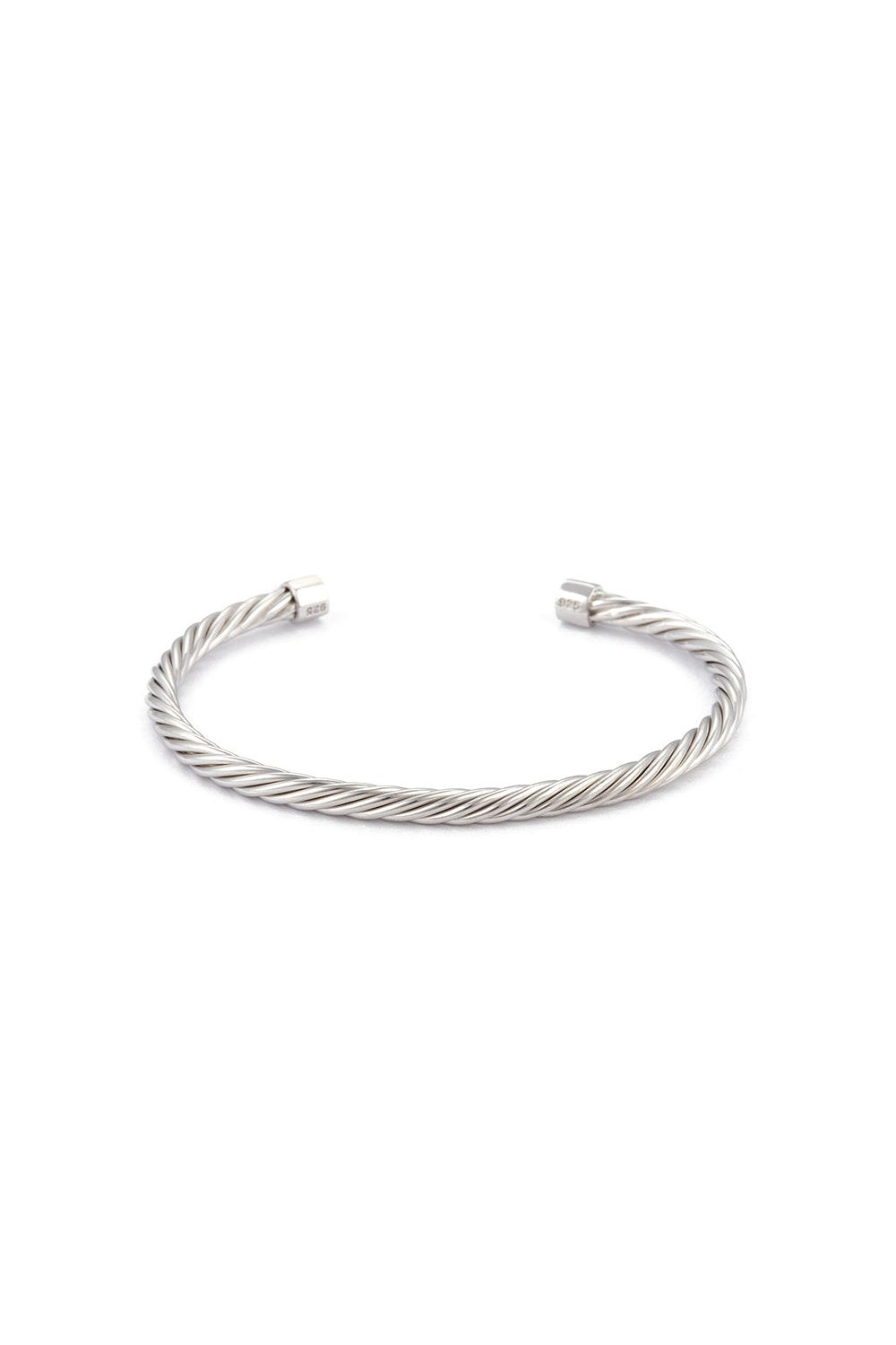 Helical Zincir Kelepçe Bilezik, Gümüş - 0