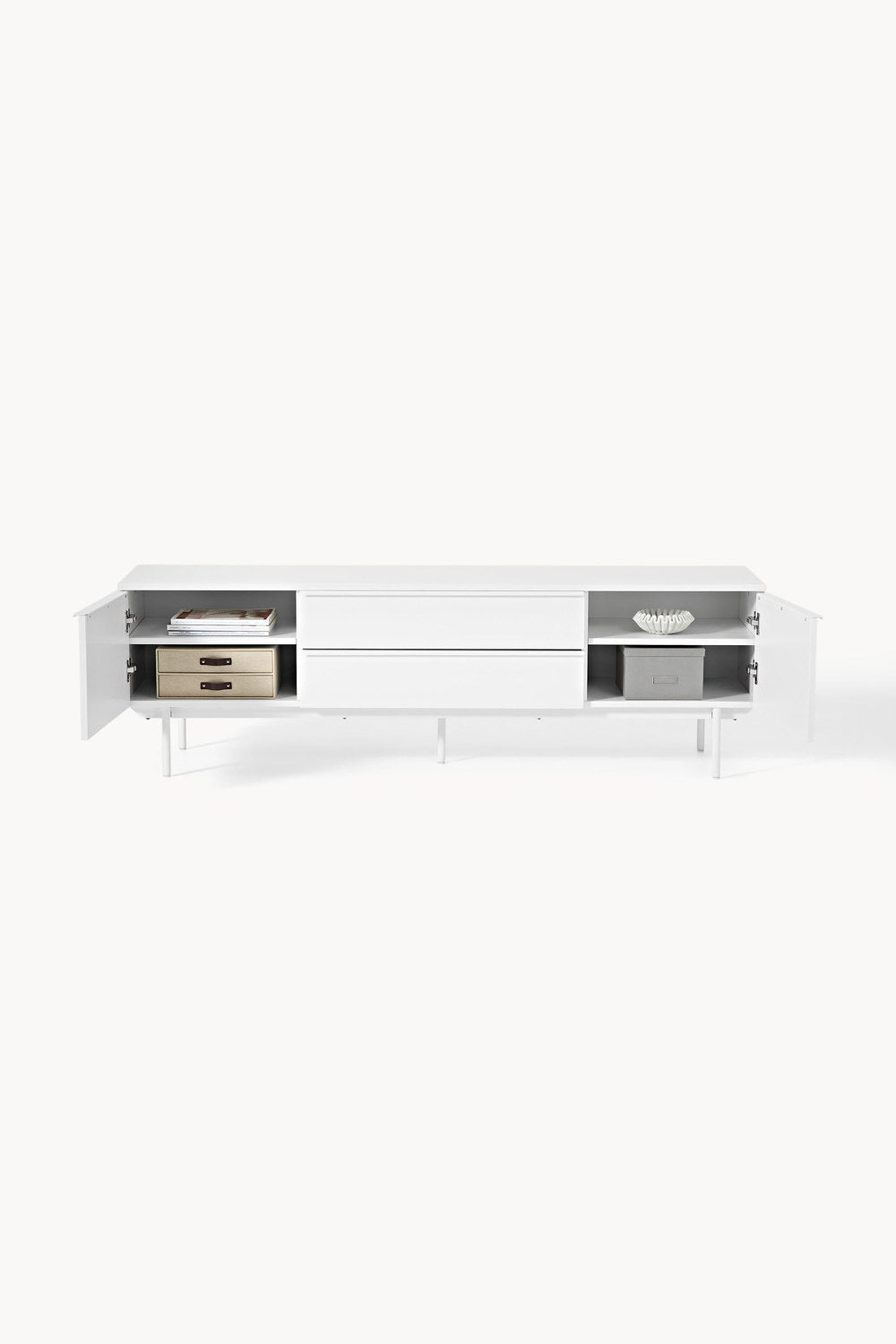 Elona Tv Sehpası 180 Cm, Mat Beyaz - 3