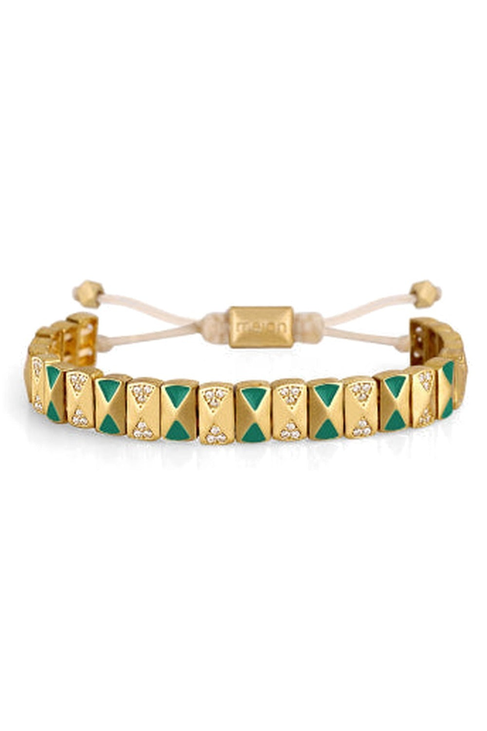 Latte Gold Green Stone Bileklik - 0