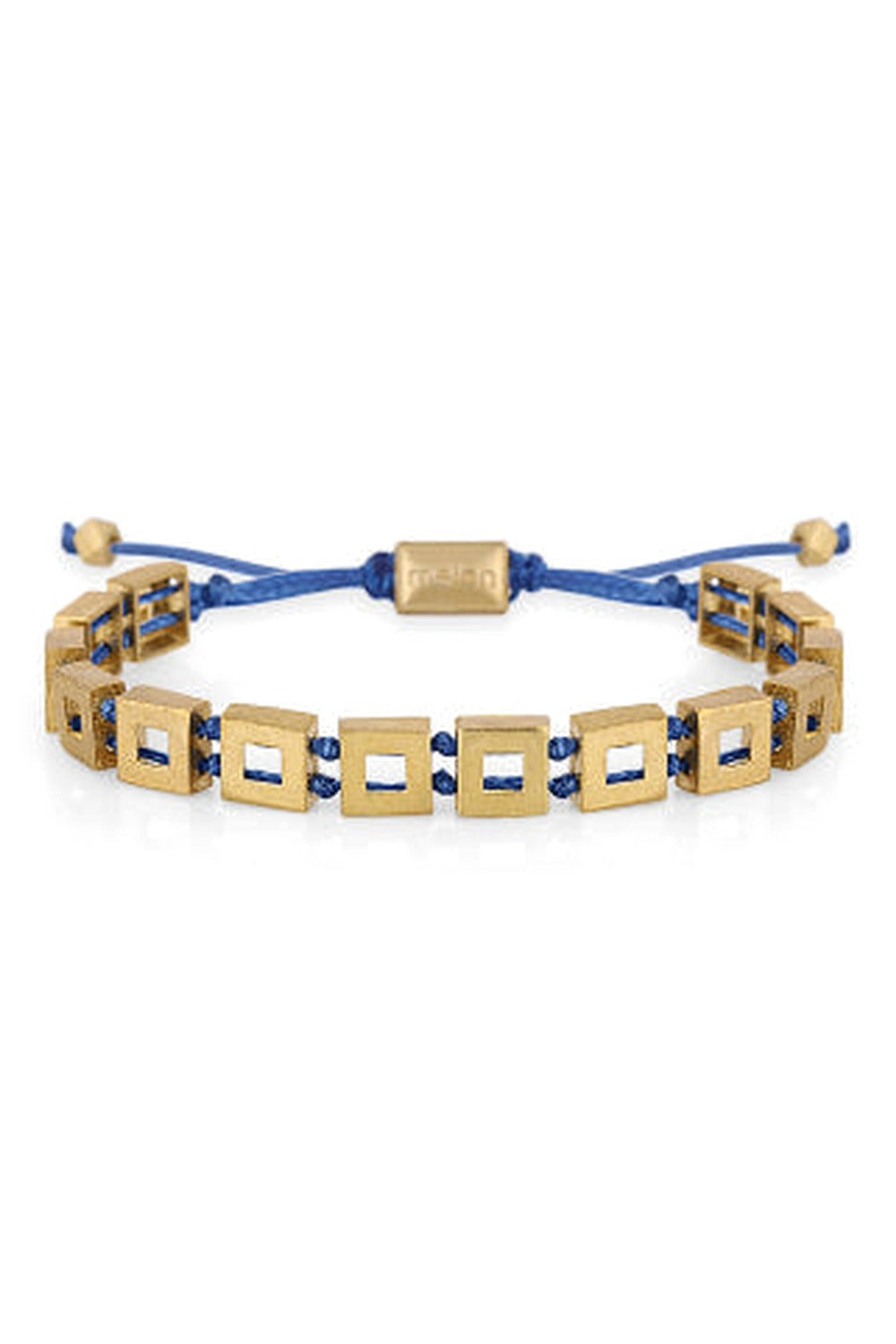 Gold Square Blue Bileklik - 0